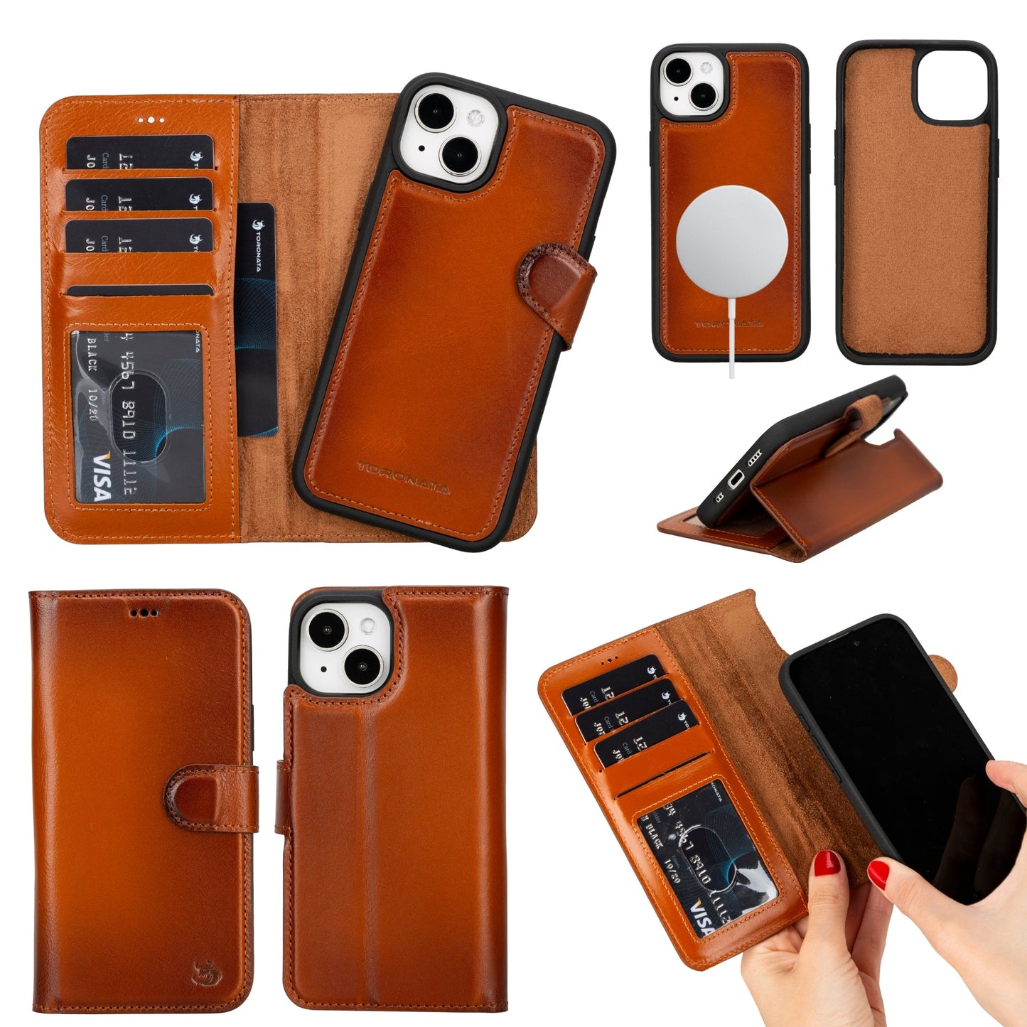 Casper Leather iPhone 15 Plus Wallet Case | MagSafe-6
