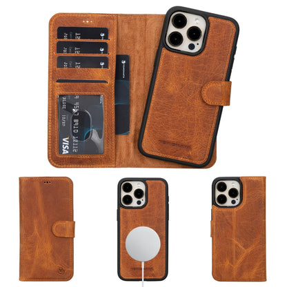 Casper iPhone 14 Series Detachable Leather Wallet Case-7