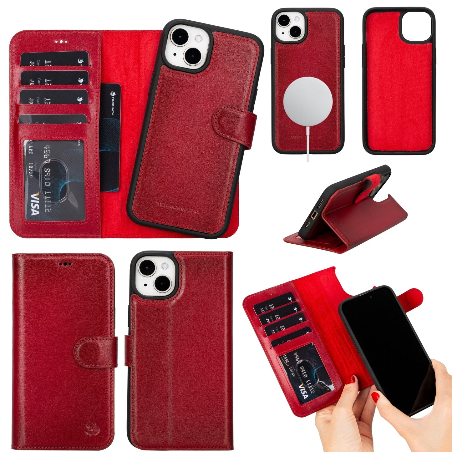 Casper Leather iPhone 15 Plus Wallet Case | MagSafe-9