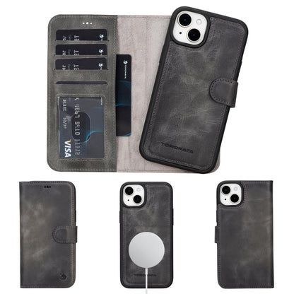 Casper iPhone 14 Series Detachable Leather Wallet Case-19