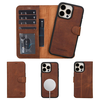 Casper iPhone 14 Series Detachable Leather Wallet Case-6