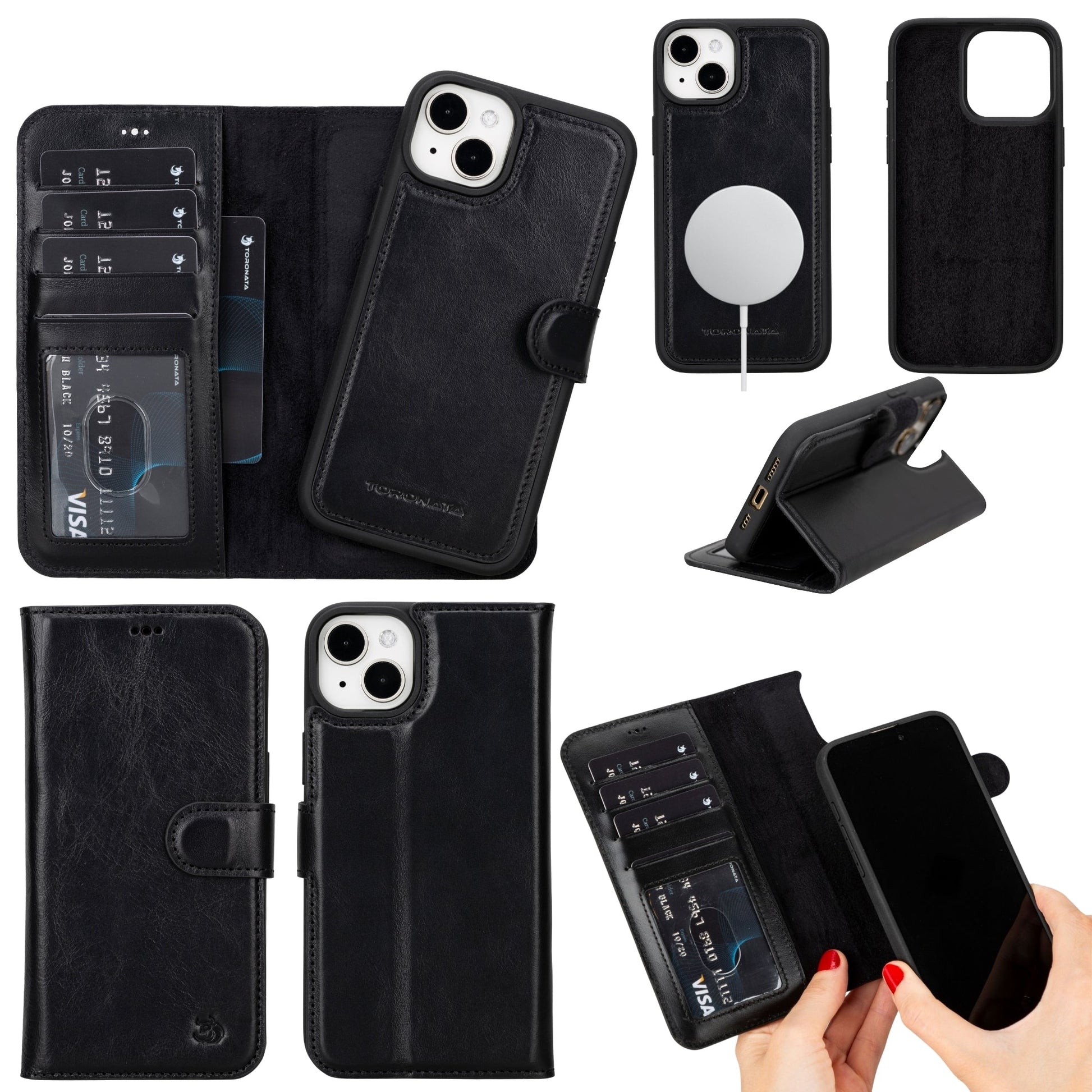 Casper Leather iPhone 15 Plus Wallet Case | MagSafe-0