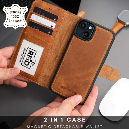 Casper iPhone 16 Leather Wallet Case | MagSafe-7