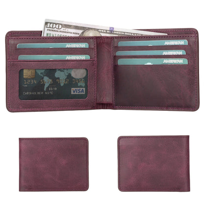 Arvada Handmade Bifold Leather Men Wallet-8