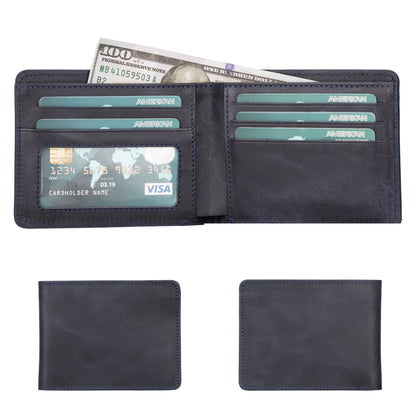 Arvada Handmade Bifold Leather Men Wallet-9