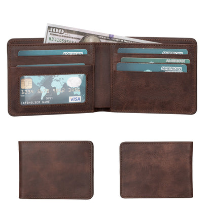 Arvada Handmade Bifold Leather Men Wallet-10