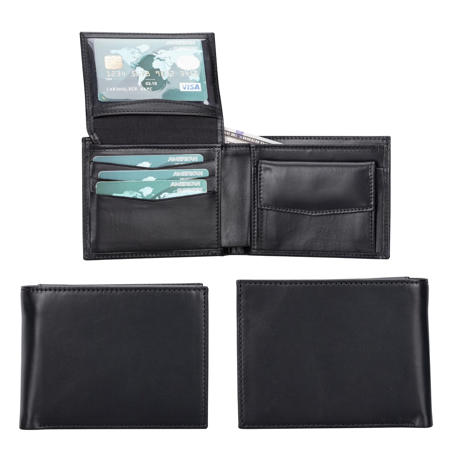 Aspen Premium Full-Grain Leather Wallet for Men-5