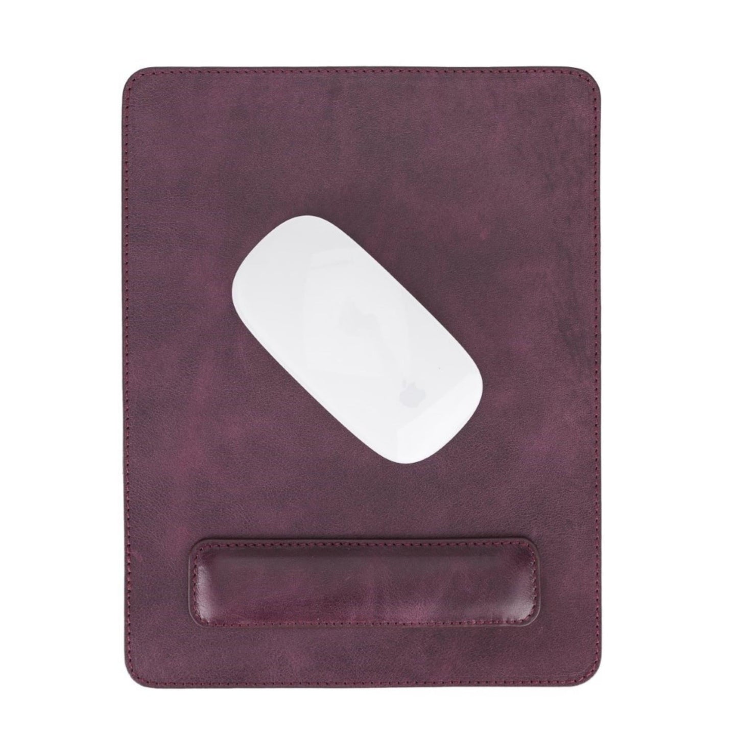 Boulder Full-Grain Leather Mouse Pad with Hand Support-7