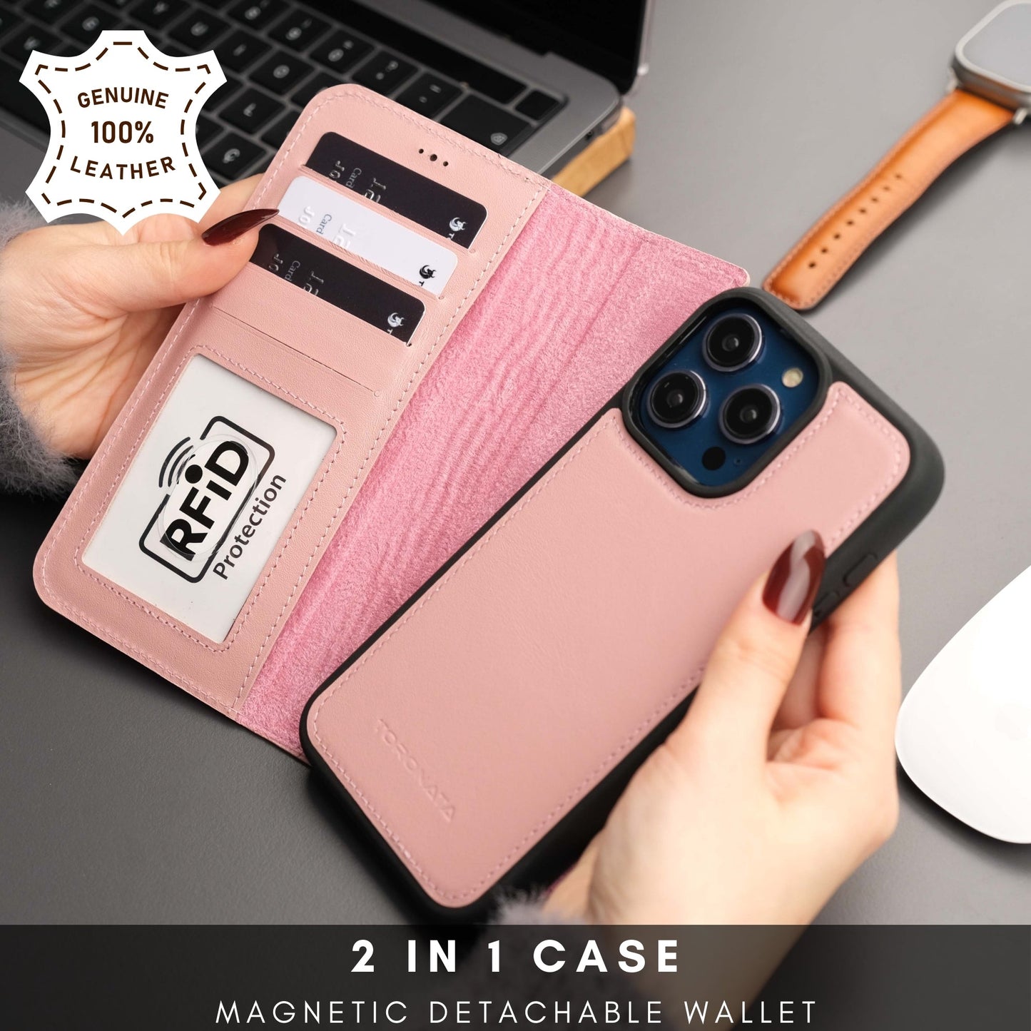 Casper iPhone 16 Leather Wallet Case | MagSafe-10