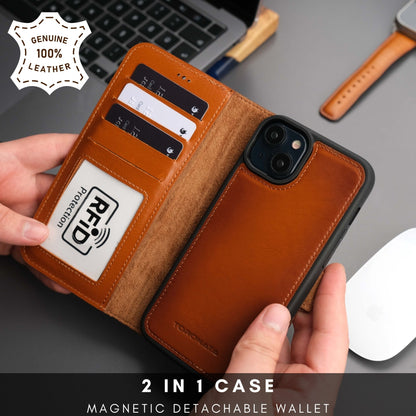 Casper iPhone 16 Leather Wallet Case | MagSafe-0