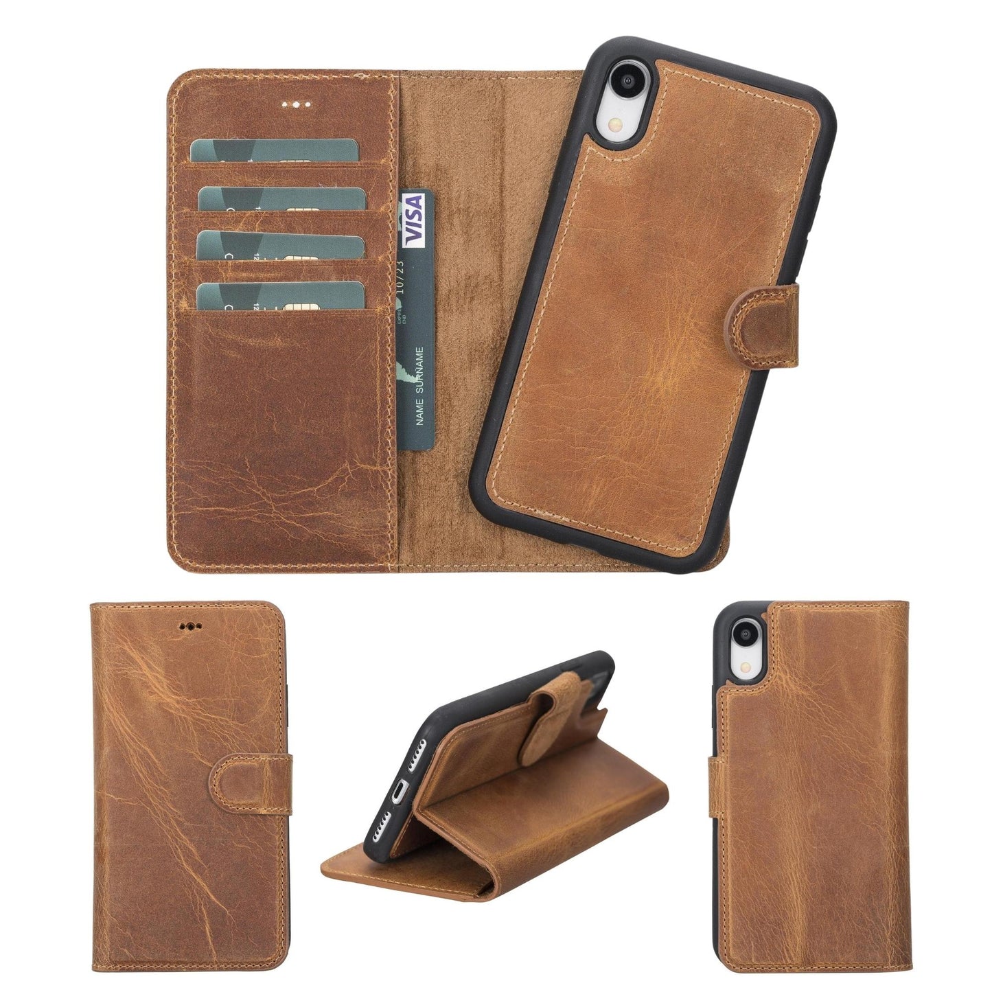 Casper iPhone XR Leather Wallet Case-6