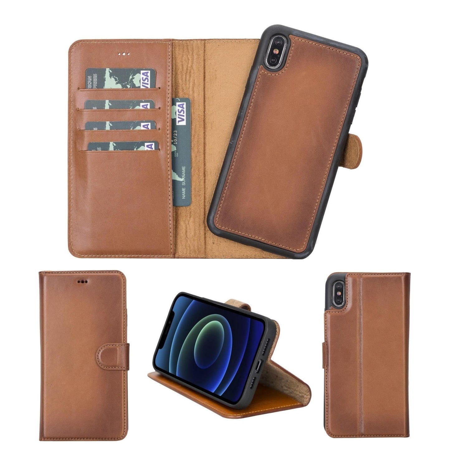 Casper iPhone X and XS Leather Wallet Case-0