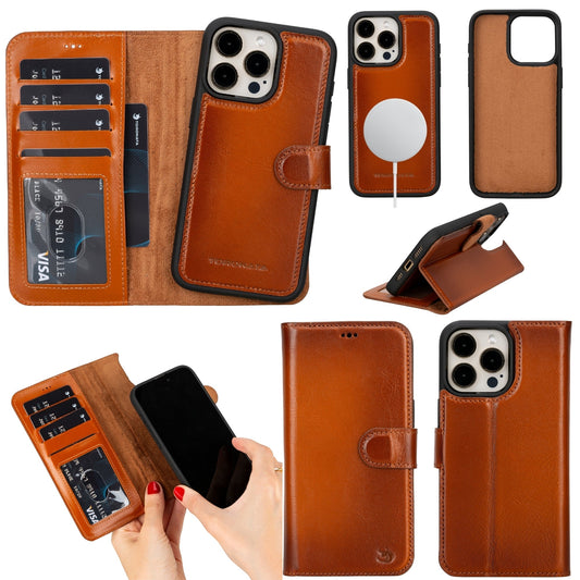 Casper Leather iPhone 15 Pro Wallet Case | MagSafe-0