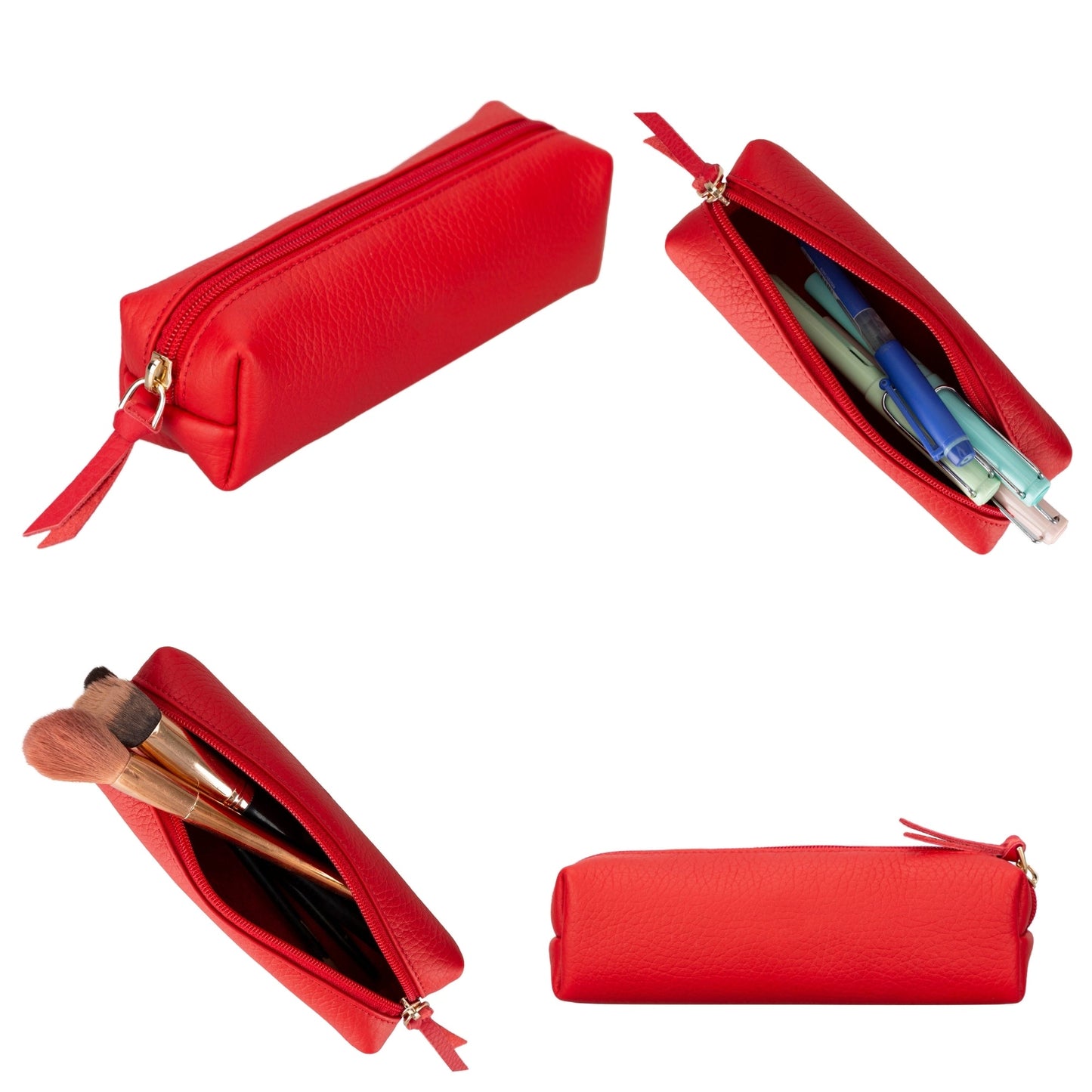 Centennial Multipurpose Leather Pencil Case and Makeup Bag-6