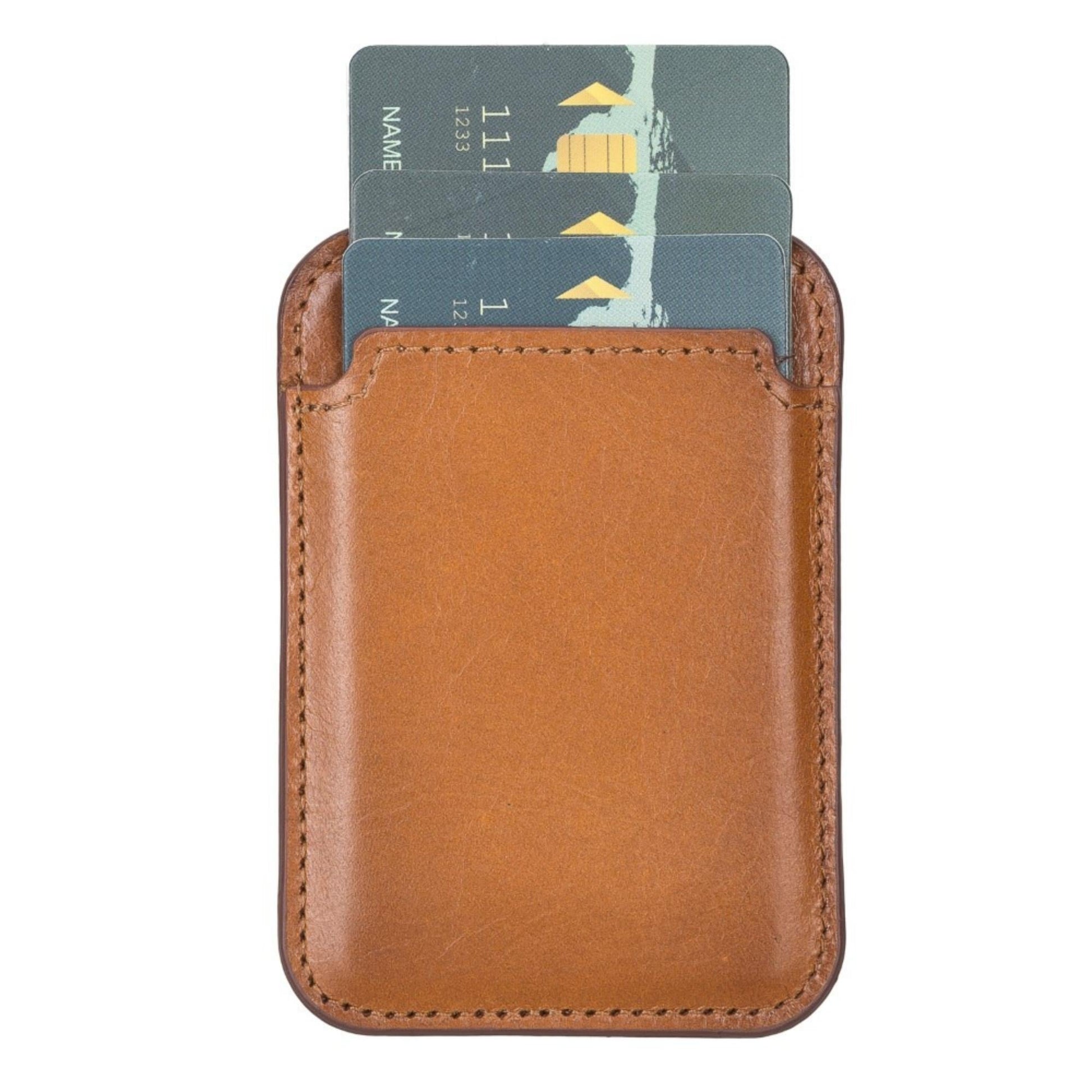 Cortland Full-Grain Leather Card Holder Wallet with Magnet-2