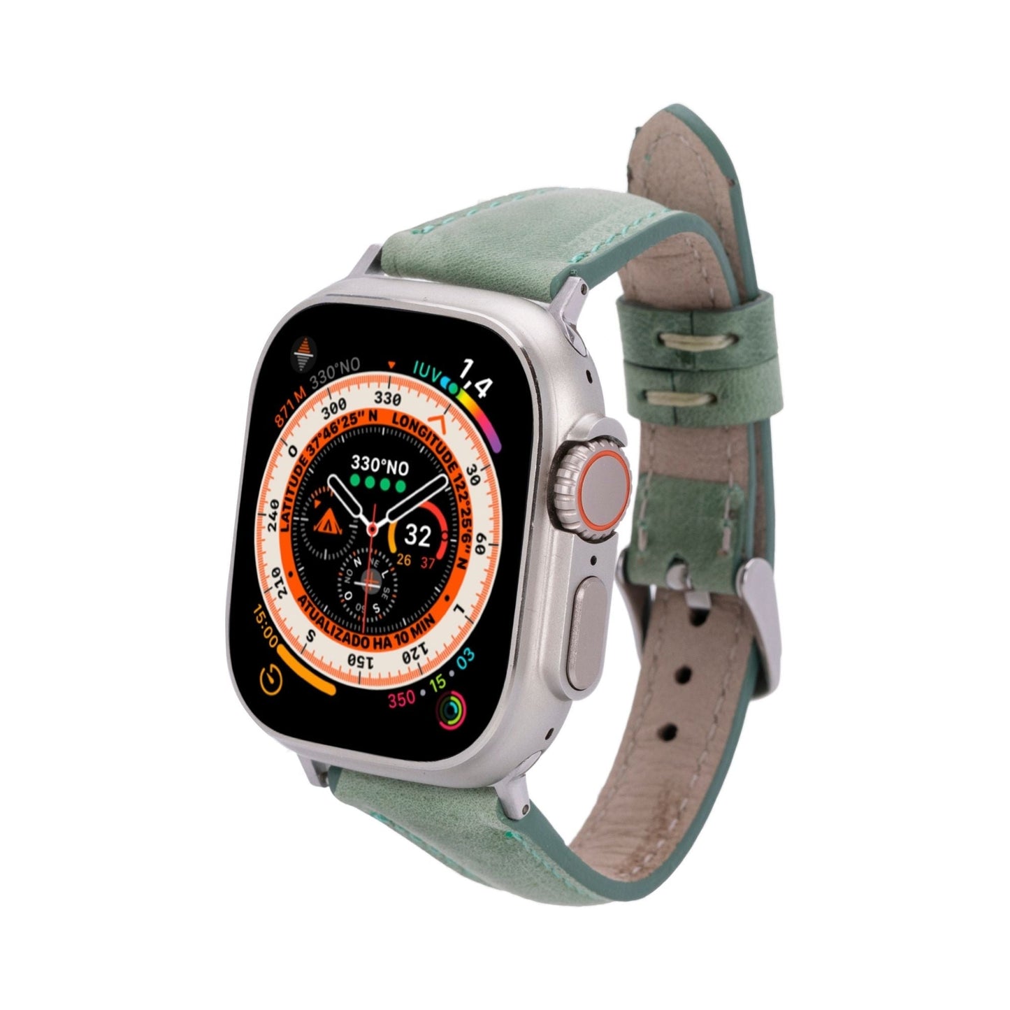 Evansville Slim Leather Bands for Apple Watch 9, Ultra 2 & SE-11