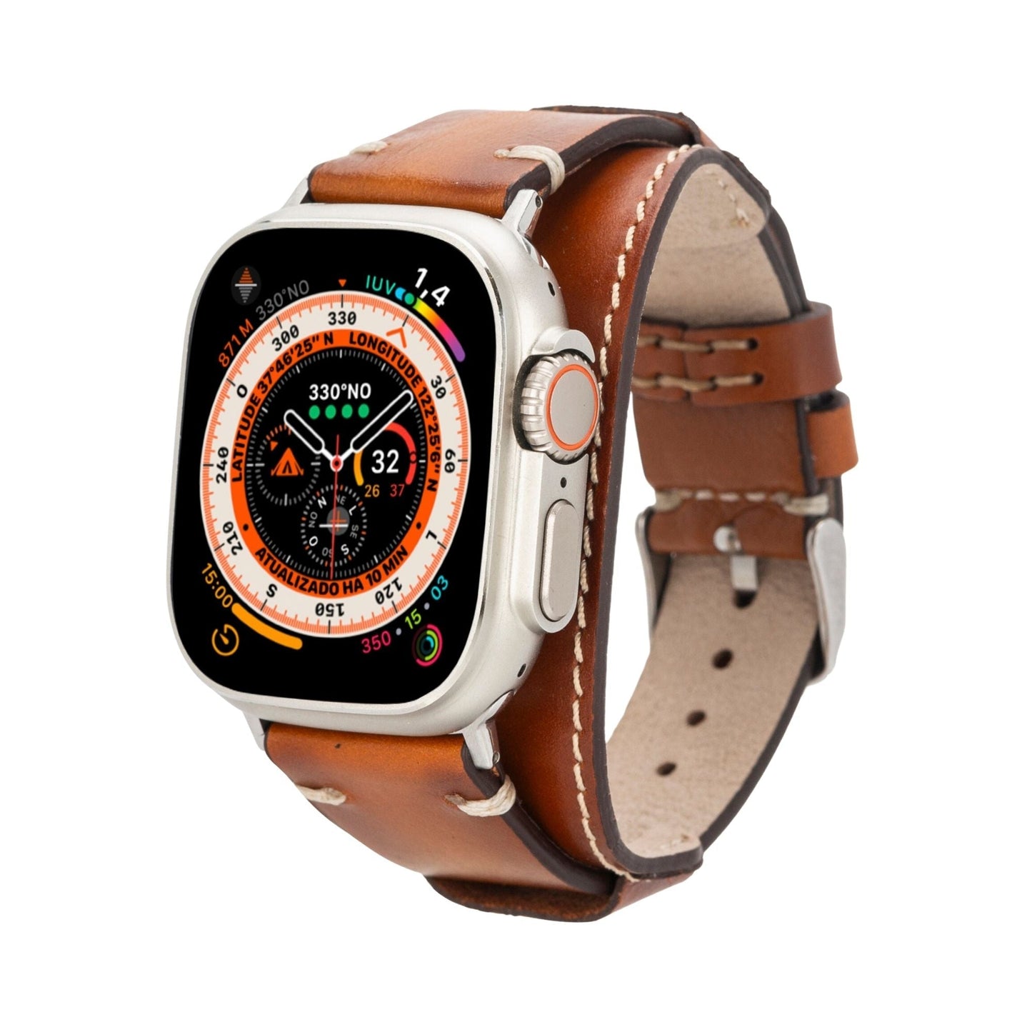 Fort Cuff Leather Bands for Apple Watch 9, Ultra 2 & SE-0