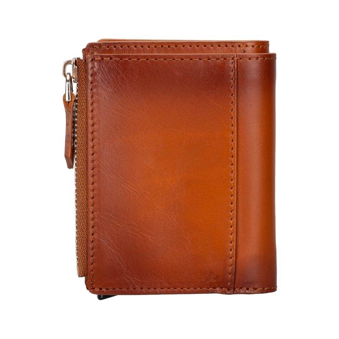 Glenrock Genuine Cowhide Leather Pop Up Card Holder Wallet-3