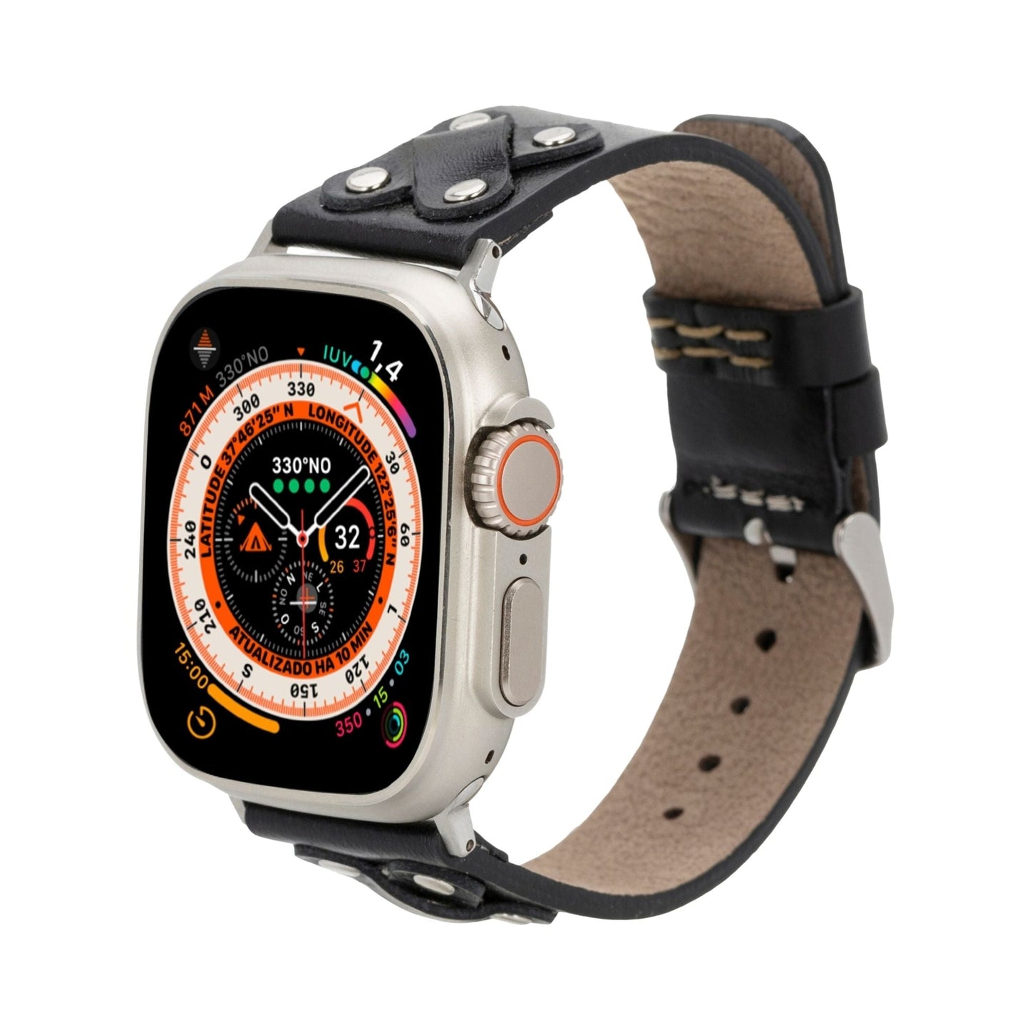 Hulett Leather Bands for Apple Watch 9, Ultra 2 & SE-9