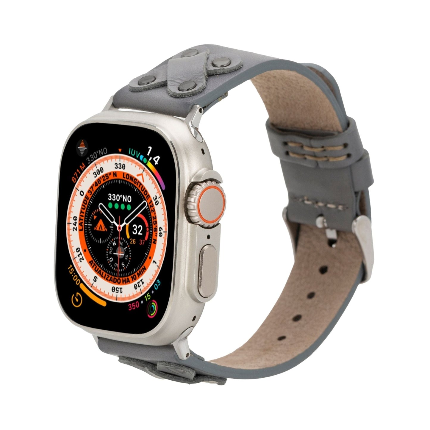 Hulett Leather Bands for Apple Watch 9, Ultra 2 & SE-10
