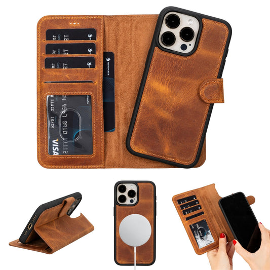 Casper Leather iPhone 15 Series Wallet Case-0
