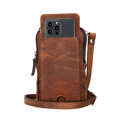 Niagara Leather Crossbody Phone Bag for Men-6