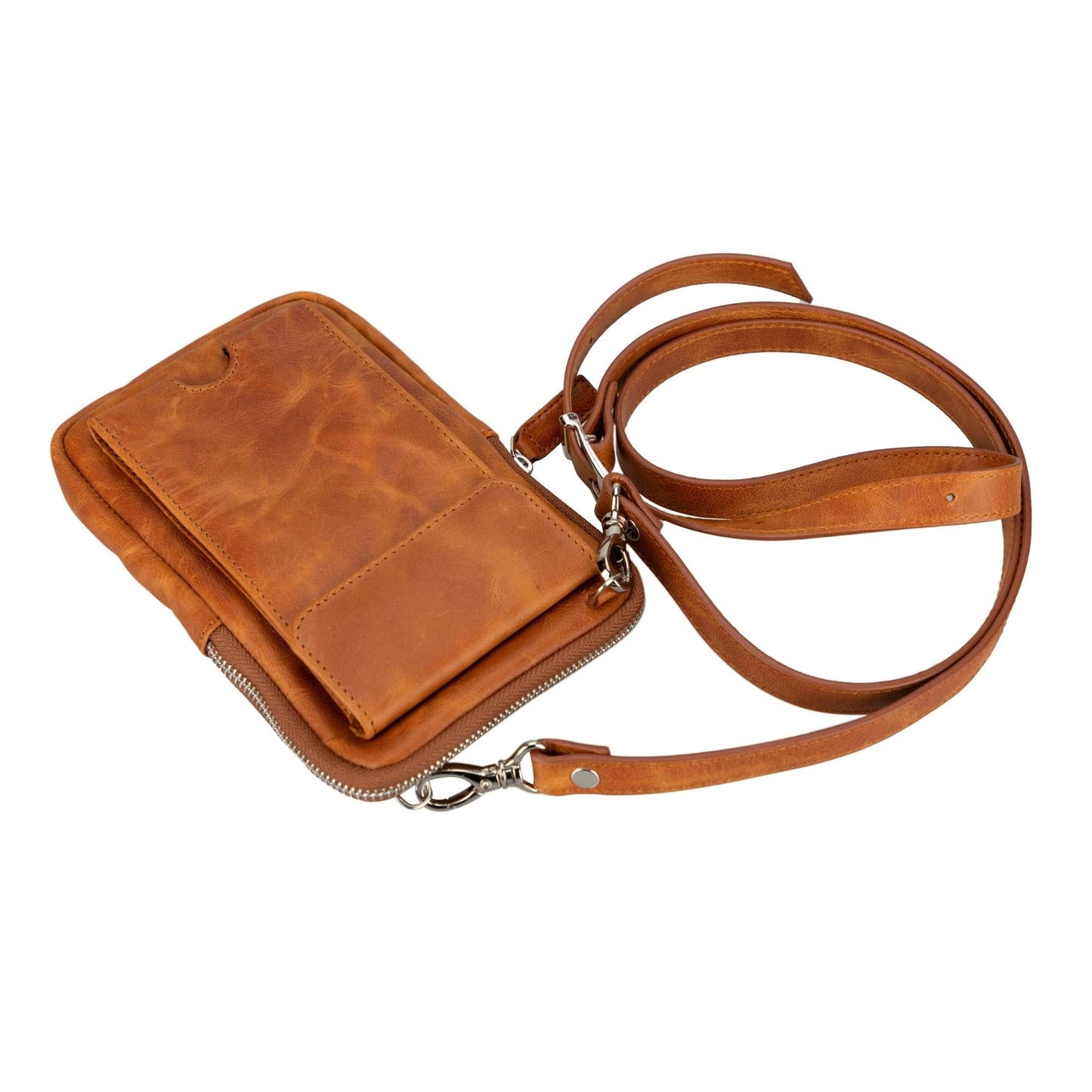 Niagara Leather Crossbody Phone Bag for Men-2