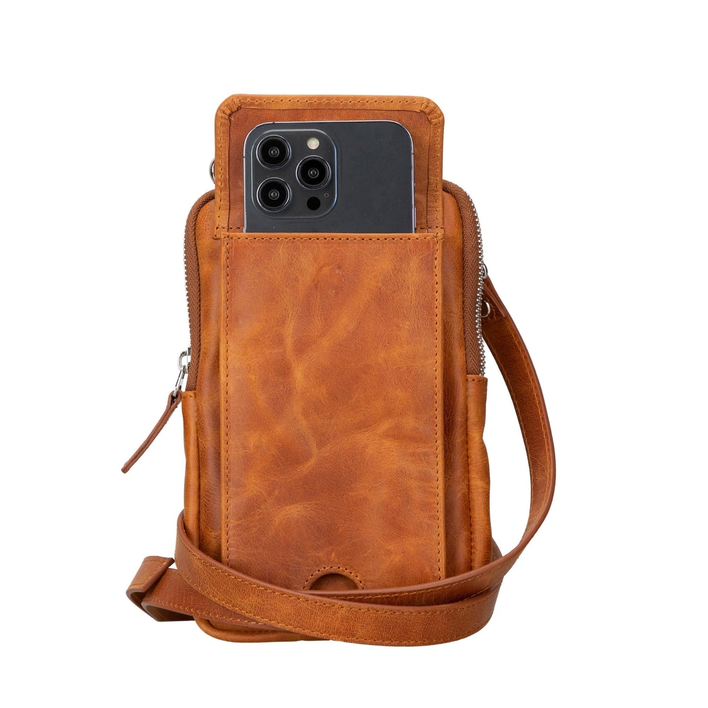 Niagara Leather Crossbody Phone Bag for Men-0