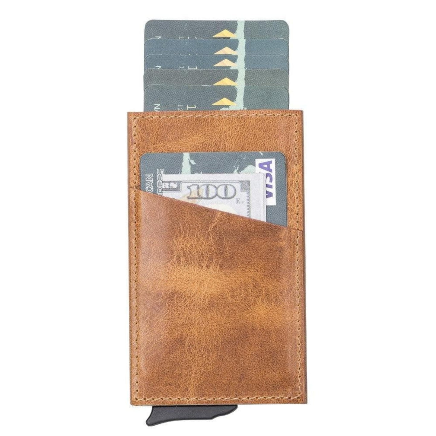 Telluride Leather Popup Cardholder for Men and Women-6