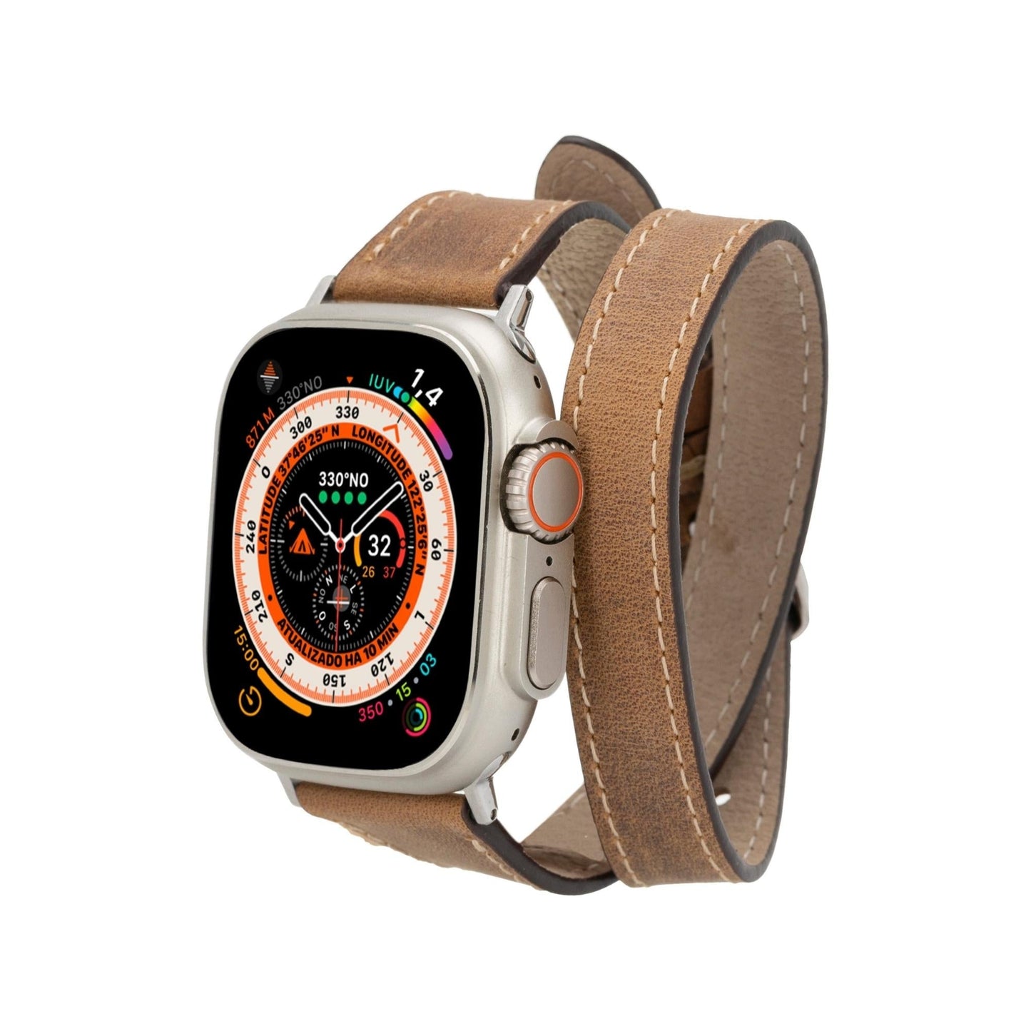 Vail Double Tour Leather Bands for Apple Watch 9, Ultra 2 and SE-14