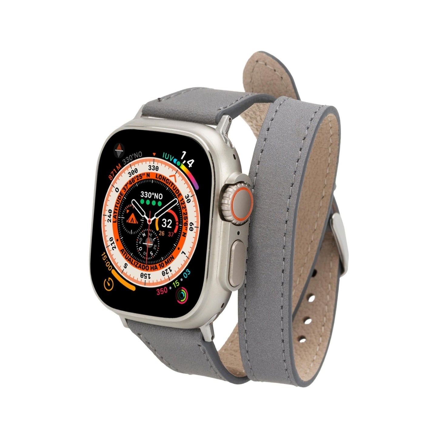 Vail Double Tour Leather Bands for Apple Watch 9, Ultra 2 and SE-5