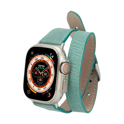 Vail Double Tour Leather Bands for Apple Watch 9, Ultra 2 and SE-8