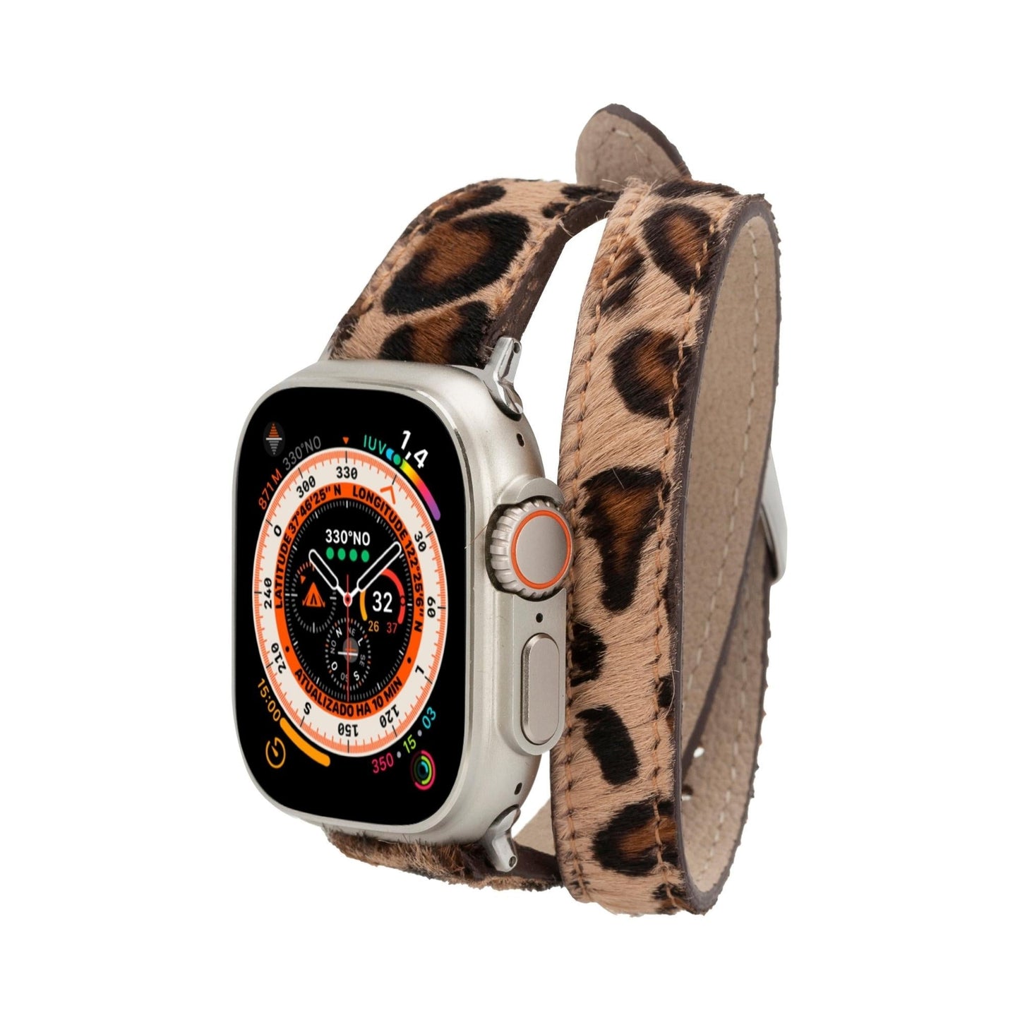 Vail Double Tour Leather Bands for Apple Watch 9, Ultra 2 and SE-9