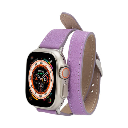 Vail Double Tour Leather Bands for Apple Watch 9, Ultra 2 and SE-10