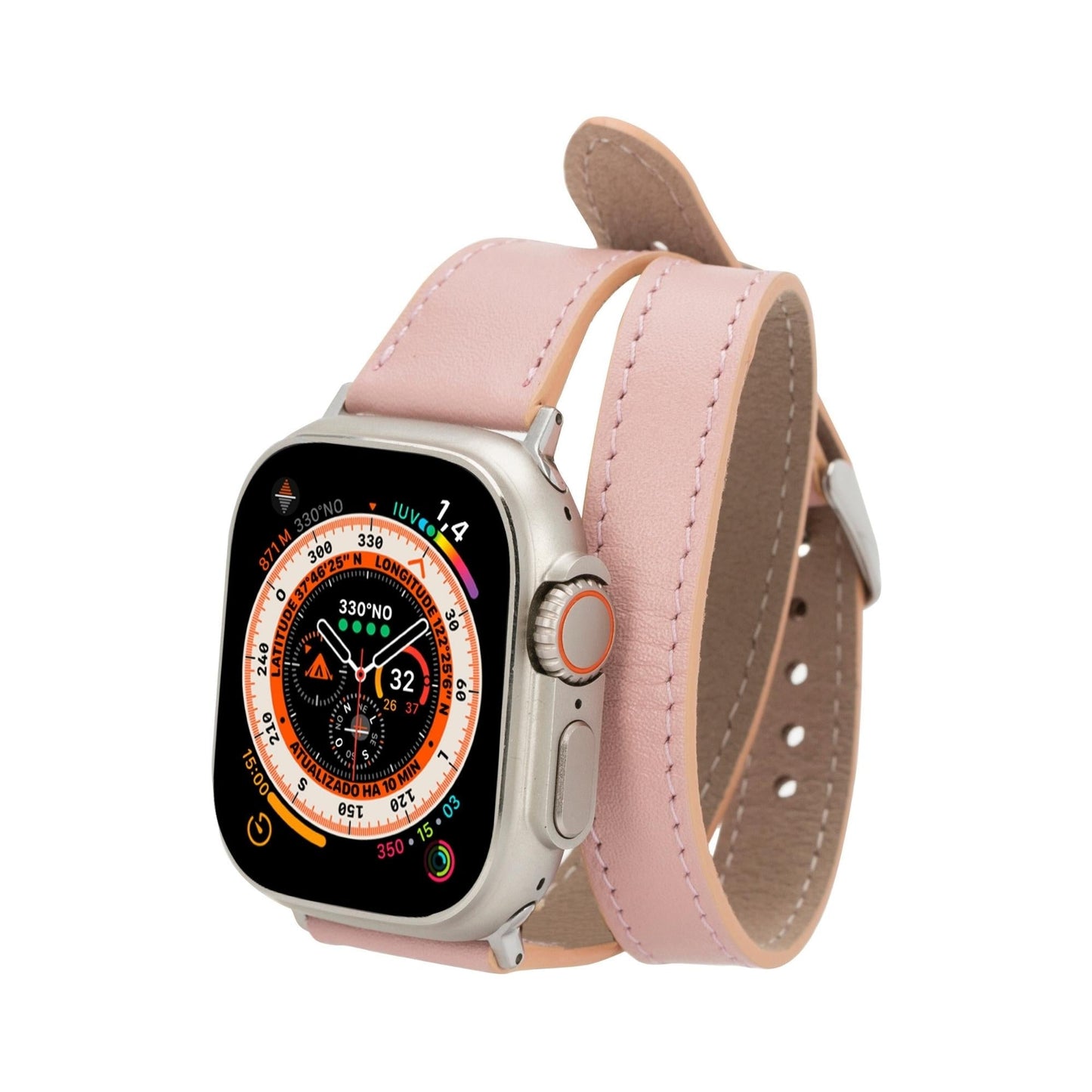 Vail Double Tour Leather Bands for Apple Watch 9, Ultra 2 and SE-4