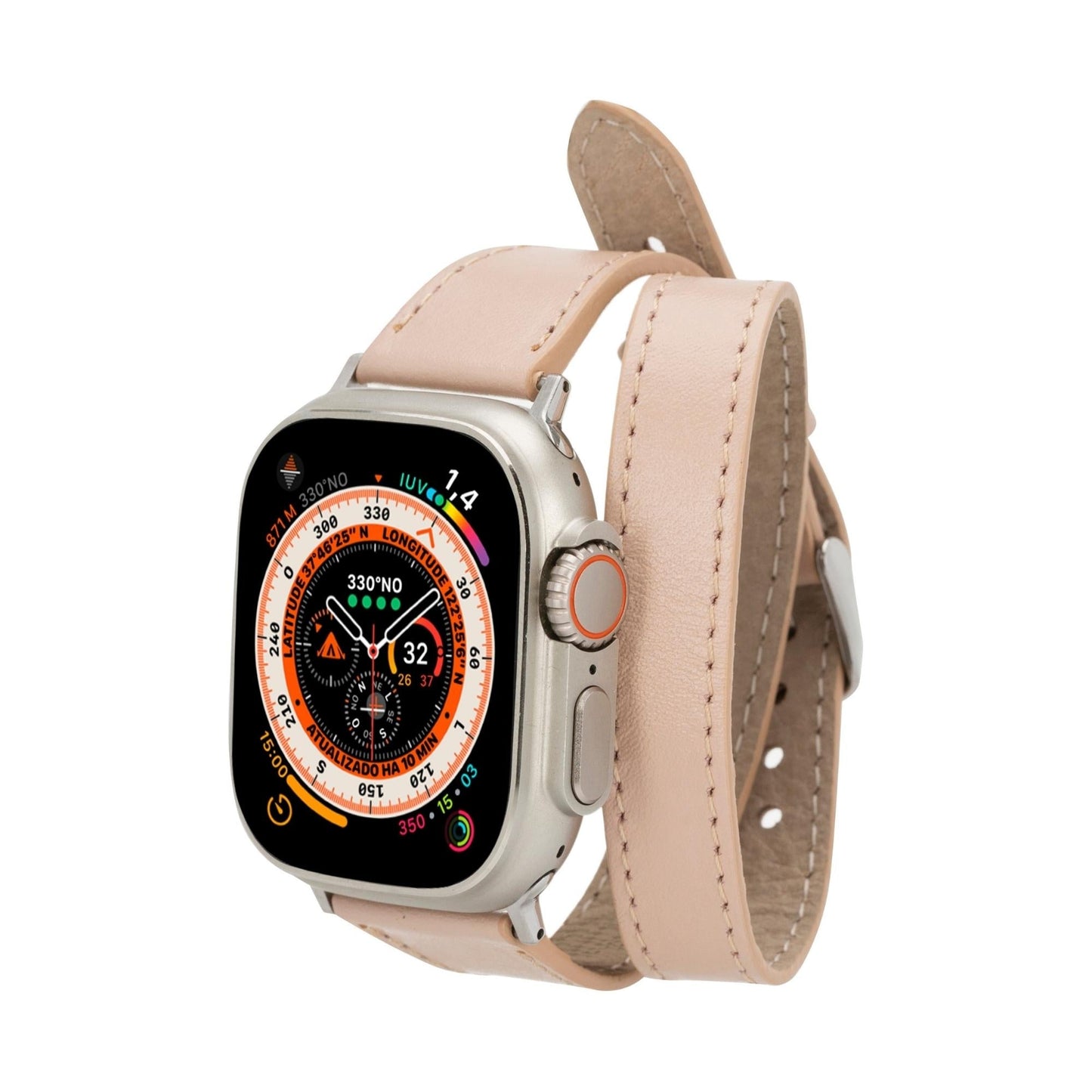 Vail Double Tour Leather Bands for Apple Watch 9, Ultra 2 and SE-12